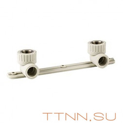 Угольник РосТурПласт PN25 комб. с креплением двойной (под смеситель) внутренняя резьба 25х1/2&quot; арт.11047