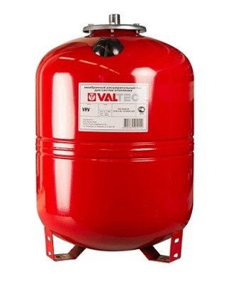 Расширительный бак VALTEC Бак расширительный для отопления 80л. КРАСНЫЙ (с ножками)