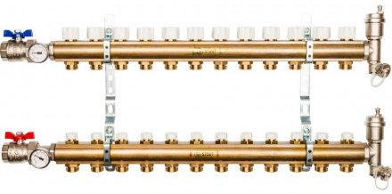 Коллектор регулируемый для теплого пола STOUT SMB 0468 000012