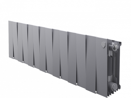 Биметаллический радиатор Royal Thermo Piano Forte 200 /Silver Satin 14 секц.