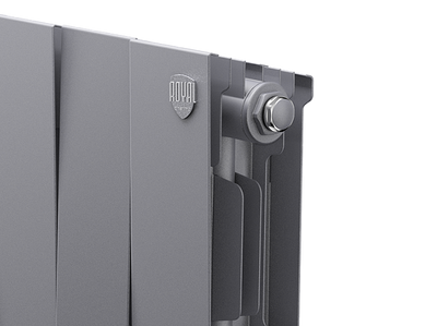 Биметаллический радиатор Royal Thermo Piano Forte 200 /Silver Satin 14 секц.