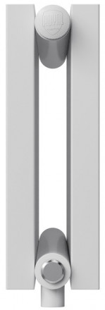 Стальной трубчатый радиатор 2-колончатый Royal Thermo Shift Q30 VC2030 - 26 секц. RAL9016, нижнее 1/2