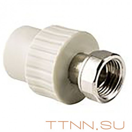 Муфта РосТурПласт с накидной гайкой на метал. штуцере, внутр. резьба 20х1/2&quot; арт.15914