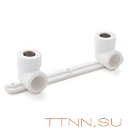 Угольник РосТурПласт PN25 комб. с креплением двойной (под смеситель), внутренняя резьба 25х1/2&quot; арт.10702