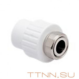 Муфта РосТурПласт с накидной гайкой на метал. штуцере, внутр. резьба 20х3/4&quot; арт.10697