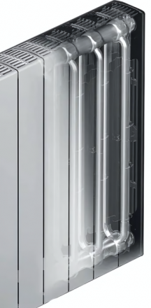 Биметаллический радиатор Rifar SUPReMO 350 х10 секц НП лев (VL)