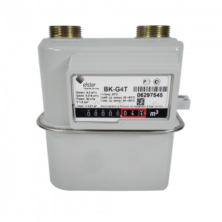 Счетчик газа BKР-G4T Правый Газэлектроника с термокорректором 1 1/4 110 мм