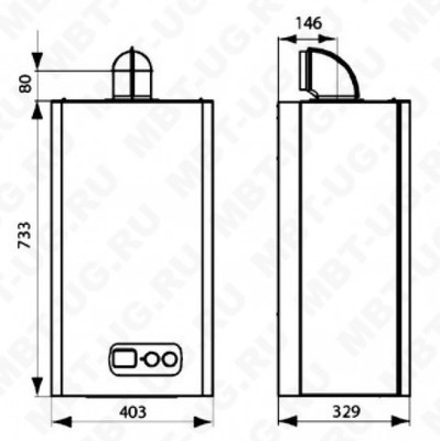 Настенный газовый котел Hi-Therm OPTIMUS12