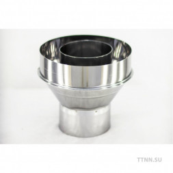 Старт-сэндвич конус трубы дымохода нержавейка 1 мм