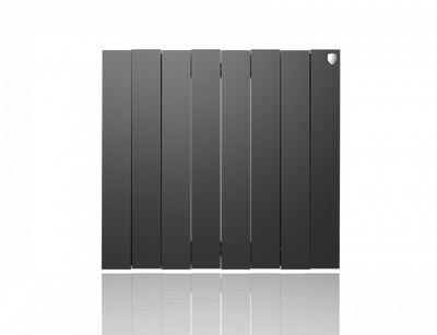 Биметаллический радиатор Royal Thermo Pianoforte 500 VD 8 секц. Noir Sable