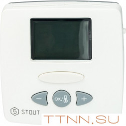 Термостат комнатный электронный STOUT WFHT-LCD. С выносным датчиком