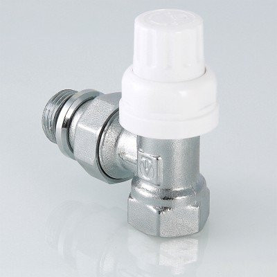 Клапан термостатический для радиатора угловой с дополнительным уплотнением Valtec 1/2&quot; VT.031.NR.04