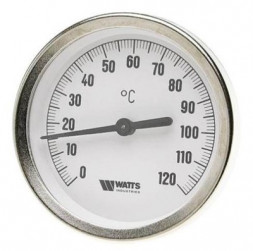 Термометр биметаллический с погружной гильзой Watts F+R801 (T) 100/50 резьба с самоуплотнением
