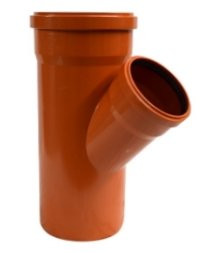 Тройник канализационный наружный Политэк 110 угол 45