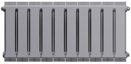 Биметаллический радиатор Royal Thermo PianoForte 300 Silver Satin - 10 секц.