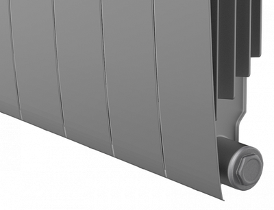 Биметаллический радиатор Royal Thermo Biliner 500 VD 8 секц. Silver Satin