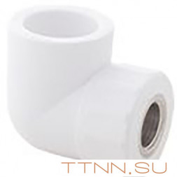 Угольник РосТурПласт PN25 комбинированный, внутр. резьба 25х1/2&quot; арт.10792