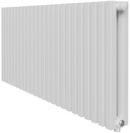 Стальной трубчатый радиатор 2-колончатый Royal Thermo Shift Q30 VC2050 - 28 секц. RAL9016, нижнее 1/2