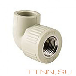 Угольник РосТурПласт PN25 комбинированный, внутр. резьба 25х1/2&quot; арт.11040