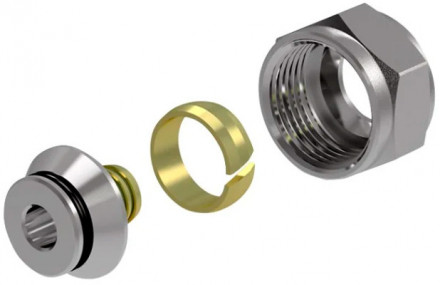 Фитинг коллекторный Royal Thermo 16х2,0 мм &quot;евроконус&quot;, 3/4&quot; (RTE 09.016)\