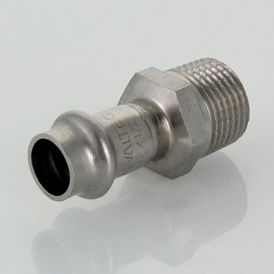 Соединитель из нержавеющей стали с наружной резьбой Valtec 28х1&quot;