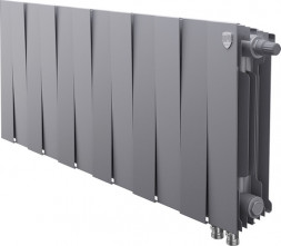 Биметаллический радиатор Royal Thermo Pianoforte 300 VD 12 секц. Silver Satin