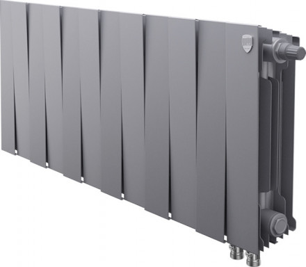 Биметаллический радиатор Royal Thermo Pianoforte 300 VD 12 секц. Silver Satin