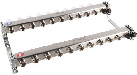 Для отопления Rommer 1&quot;/3/4&quot;x10 с запорными клапанами (RMS-3201-000010)