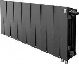 Биметаллический радиатор Royal Thermo Pianoforte 300 VD 14 секц. Noir Sable