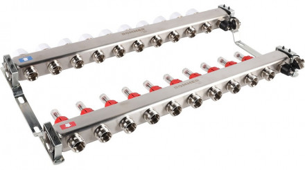 Для отопления Rommer 1&quot;/3/4&quot;x10 с расходомерами (RMS-1201-000010)