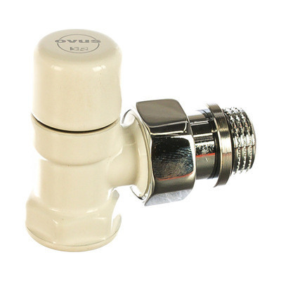 Запорный угловой клапан SR Rubinetterie Запорный вентиль Ovus 1/2 белый