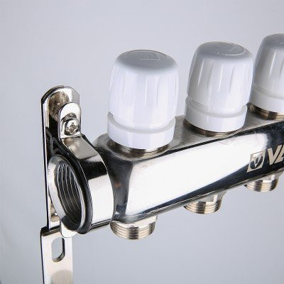 Коллекторный блок Valtec VTc.588.EMNX.0610 1&quot;, 10 x 3/4&quot; евроконус