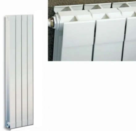 Алюминиевый радиатор STOUT Oscar 2000 4 секции (RAL 9010)