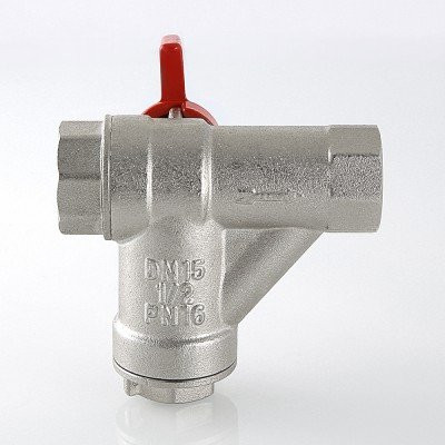Кран шаровый с встроенным прямым фильтром Valtec 1/2 VT.294.N.04 FF