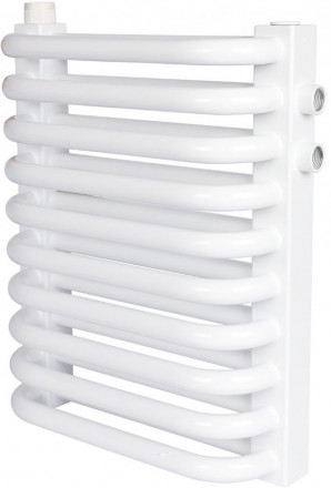 Стальной трубчатый радиатор 2-колончатый Rommer RST 2030/10 нижнее правое подключение RAL9016