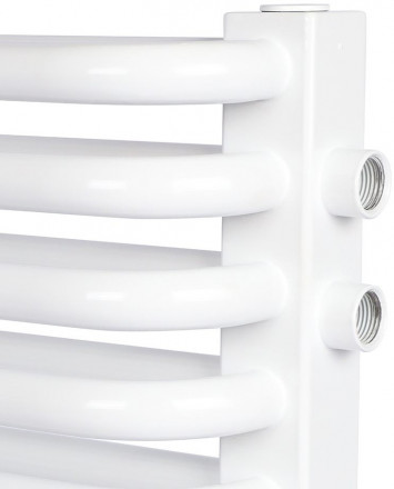 Стальной трубчатый радиатор 2-колончатый Rommer RST 2030/10 нижнее правое подключение RAL9016