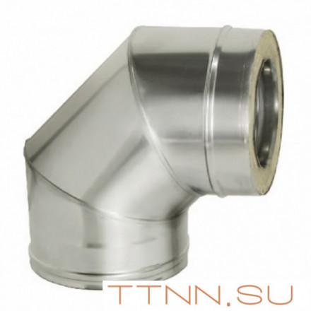 Сэндвич-колено 90° (оцинк/нерж) (0,5мм) 120х200