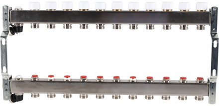 Для отопления Rommer 1&quot;/3/4&quot;x11 с запорными клапанами (RMS-3201-000011)