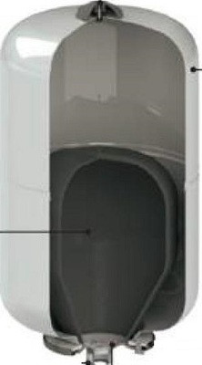 Расширительный бак VALTEC Бак расширительный 8 л. для ГВС БЕЛЫЙ (серый)