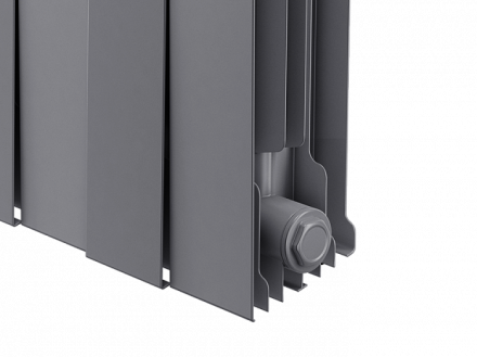 Биметаллический радиатор Royal Thermo Piano Forte 300 /Silver Satin 16 секц.
