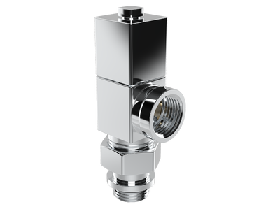 Ручной регулировки вентиль Royal Thermo осевой, CUBE (хром) 1/2