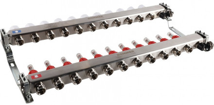 Для отопления Rommer 1&quot;/3/4&quot;x11 с расходомерами (RMS-1201-000011)