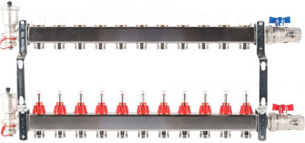 Для отопления Rommer 1&quot;/3/4&quot;x11 с расходомерами (RMS-1210-000011)