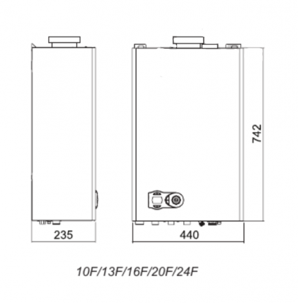 Настенный газовый котел Ferroli FORTUNA F 24 (GCKG6KYA)
