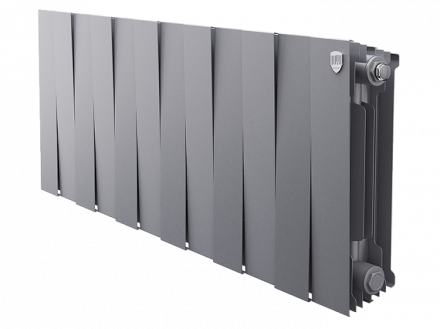 Биметаллический радиатор Royal Thermo Piano Forte 300 /Silver Satin 12 секц.