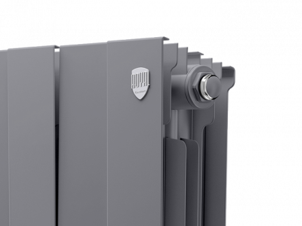 Биметаллический радиатор Royal Thermo Piano Forte 300 /Silver Satin 12 секц.