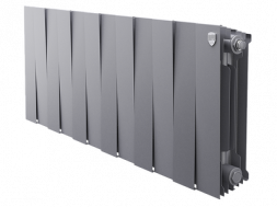 Биметаллический радиатор Royal Thermo Piano Forte 300 /Silver Satin 12 секц.