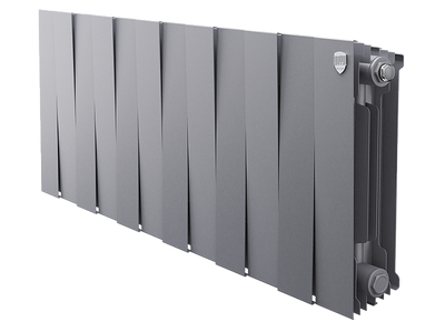 Биметаллический радиатор Royal Thermo Piano Forte 300 /Silver Satin 12 секц.