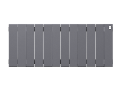 Биметаллический радиатор Royal Thermo Piano Forte 300 /Silver Satin 12 секц.