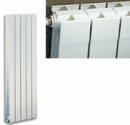 Алюминиевый радиатор STOUT Oscar 2000 6 секций (RAL 9010)